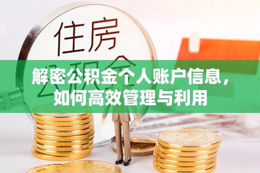 二道江解密公积金个人账户信息，如何高效管理与利用
