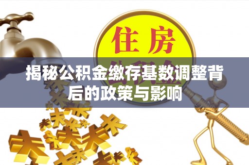 二道江揭秘公积金缴存基数调整背后的政策与影响